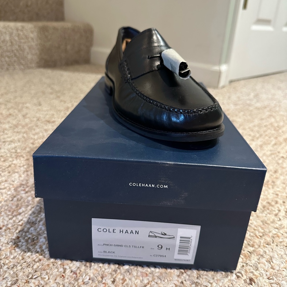 Cole Haan Men's Classic Black Slip-On Loafers